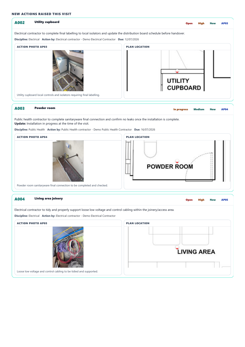 WalkRound sample report page 3