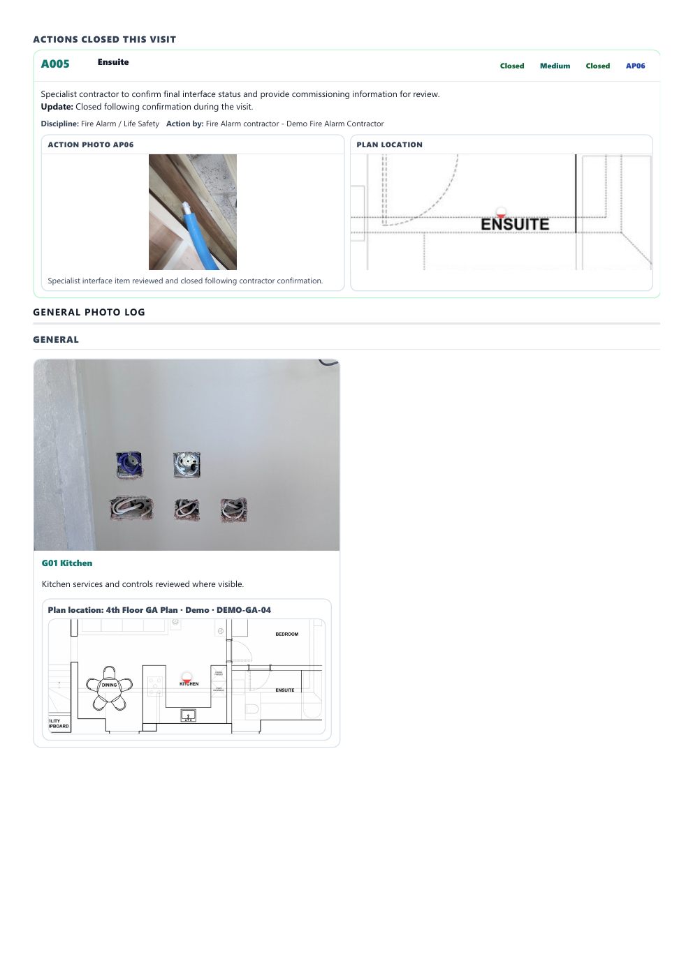 WalkRound sample report page 4
