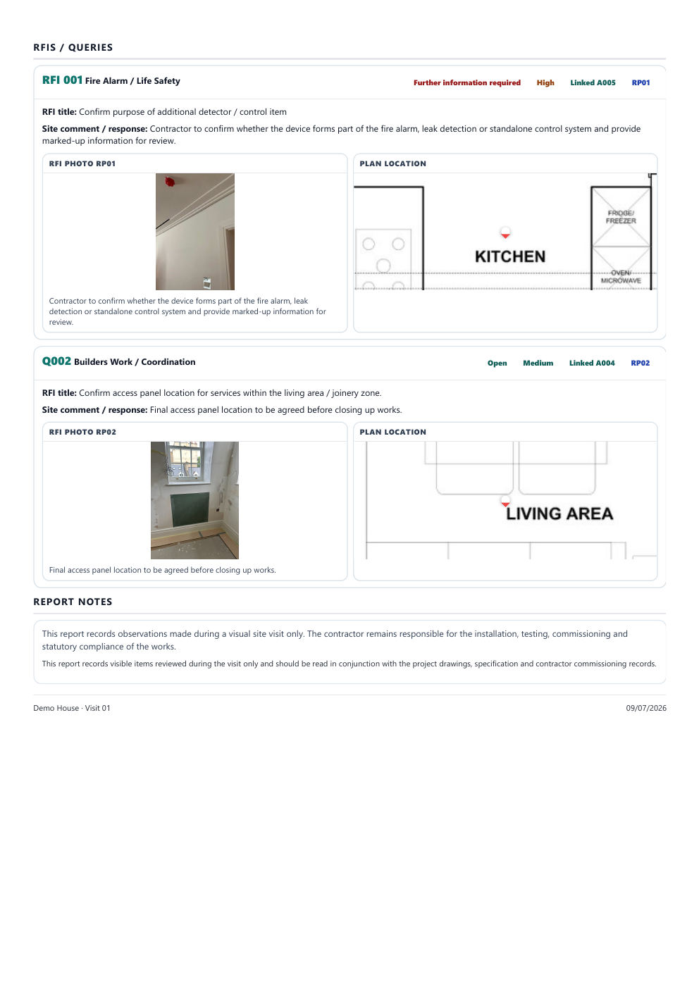 WalkRound sample report page 6