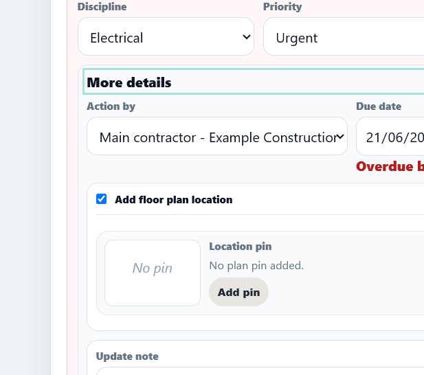 WalkRound RC4.3.1 structured action details